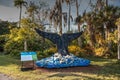 Grace the Humpback Whale Sculpture made of garbage found in the ocean as part of the Washed Ashore art exhibit